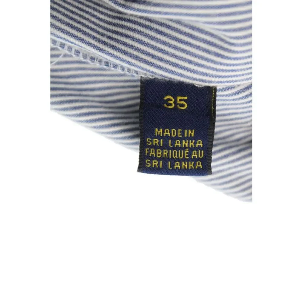 Polo Ralph Lauren Mens Chino Shorts Blue Striped Cotton Size 35